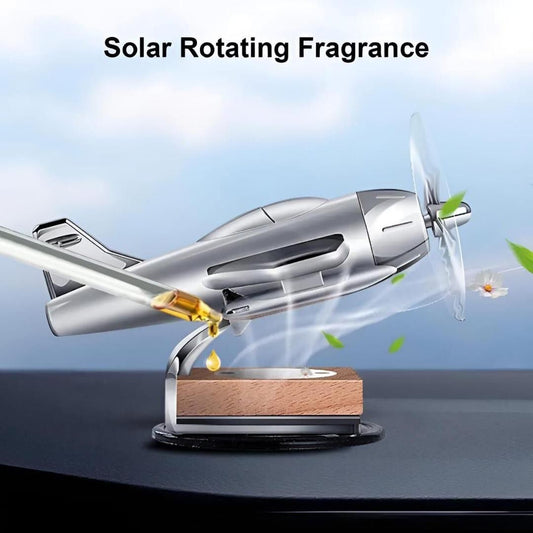 SOLAR POWERED AREOPLANE CAR AIR FRESHNER