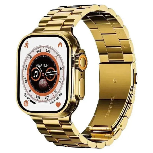 BIG 209 SMARTWATCH WITH HEART RATE MONITORING - 1 PC HEALTH TRACKER IN GOLD & ORANGE