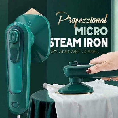 STEAM IRON FOR EFFECTIVE VERTICAL IRONING 30W  - 1 PC GREEN FINISHING DESIGN